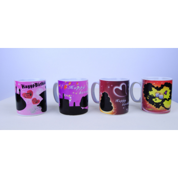 Haonai personalized magic mug,hot changing color mug.